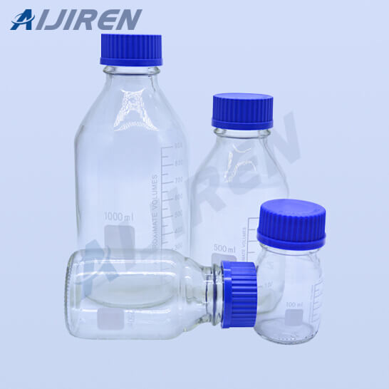 Gl45 Blue Plastic Screw Cap Lab Glassware 500ml Reagent Bottle 